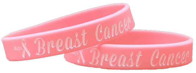 Sparkle And Bash 48 Pieces Breast Cancer Awareness Bracelets Pink  Wristbands 4 Designs  Target